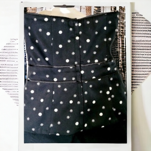 White house black market strapless corset blouse size 0 - Picture 6 of 8